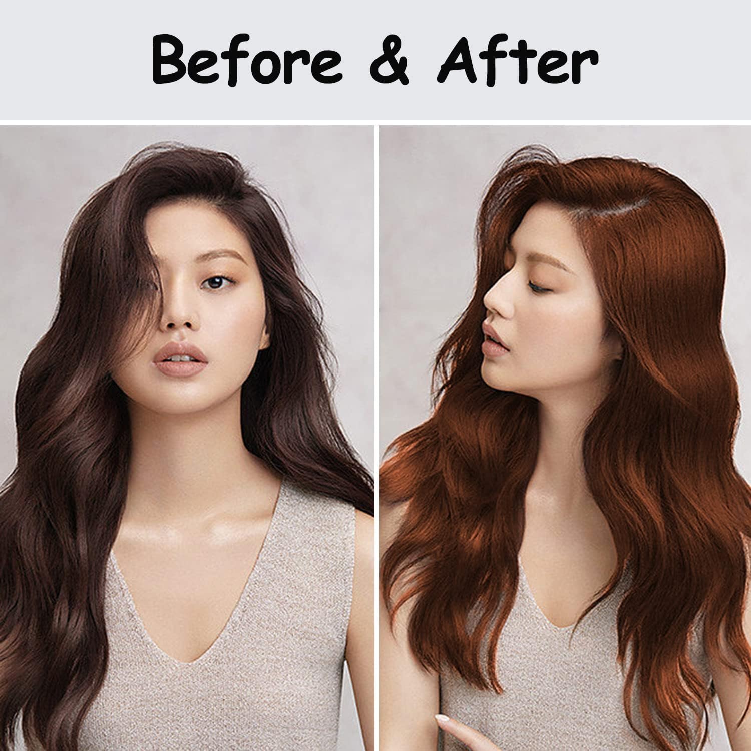 Fvquhvo Cherry Brown Hair Dye Shampoo apply evenly to hair