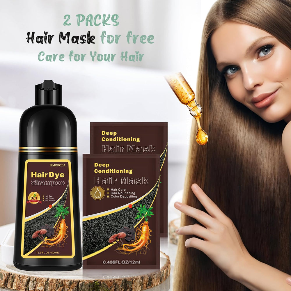 Fvquhvo Cherry Brown Hair Dye Shampoo budget-friendly 10-15 uses per bottle