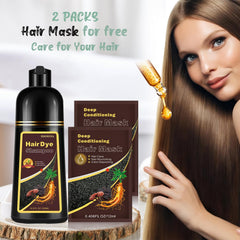 Fvquhvo Cherry Brown Hair Dye Shampoo budget-friendly 10-15 uses per bottle