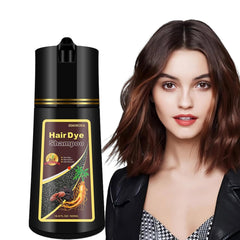 Fvquhvo Coffee Hair Dye Shampoo bottle for quick at-home color application.