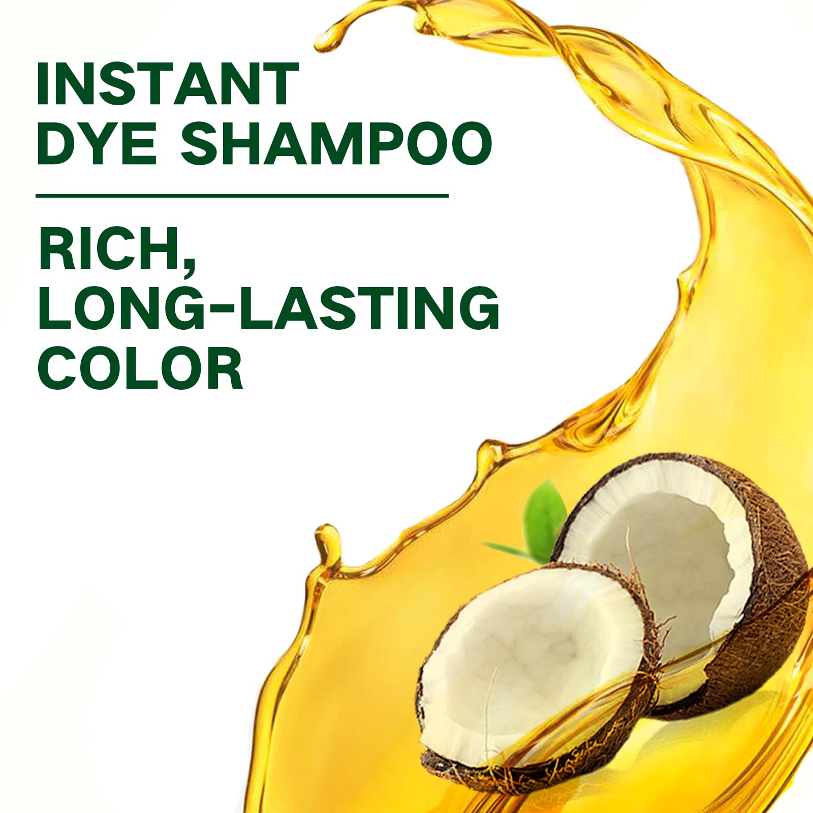 Fvquhvo dry hair application demonstrating quick color result in minutes