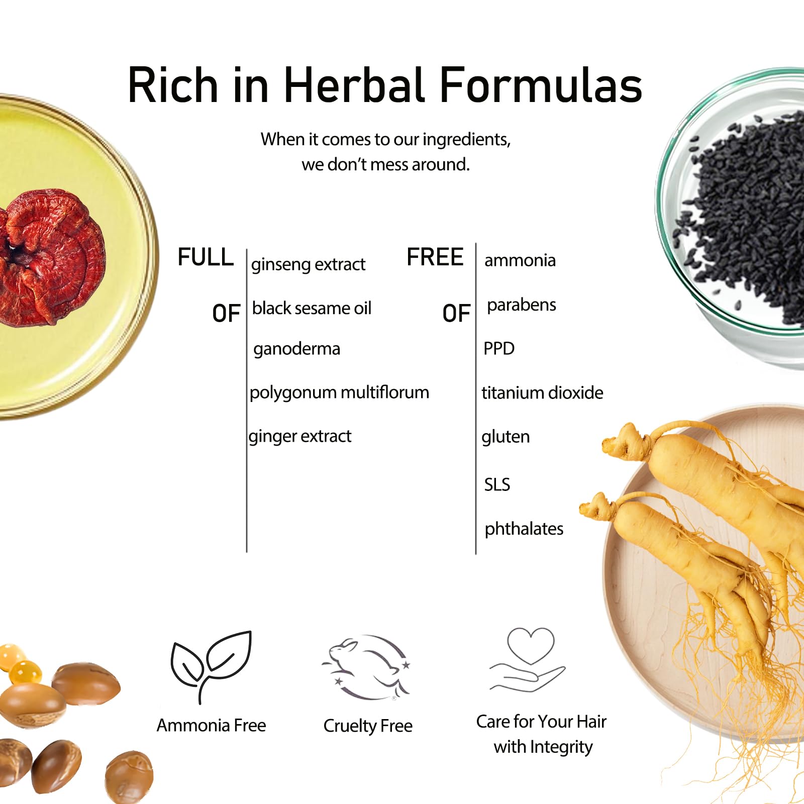 Fvquhvo Herbal ingredients label highlights mild formula.