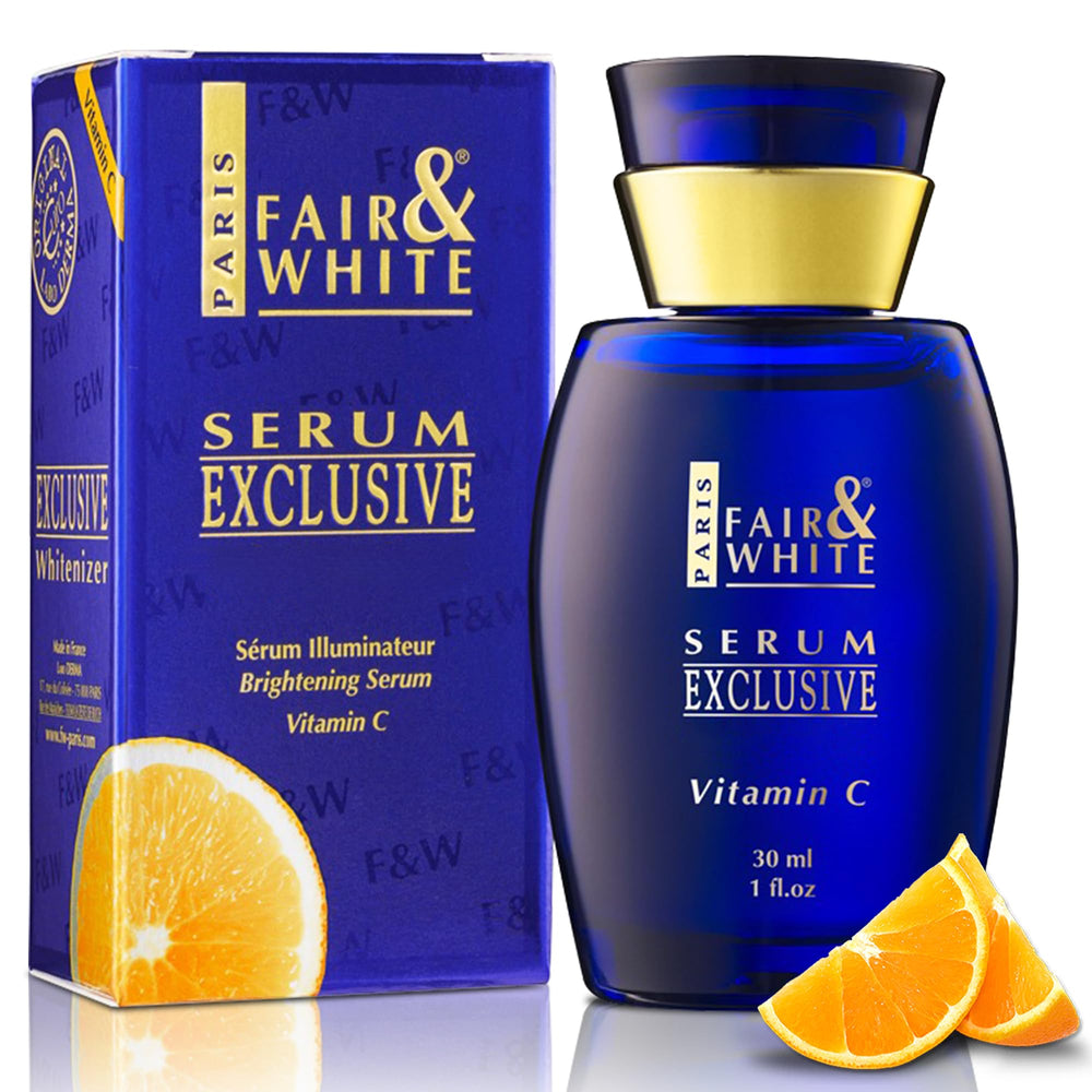 Fair & White Exclusive Vitamin C Serum 30ml bottle, ready for daily brightening routine.