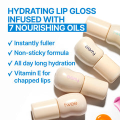 Fwee 3D Changing Gloss 07 Packaging Display, premium gloss in travel-friendly tube