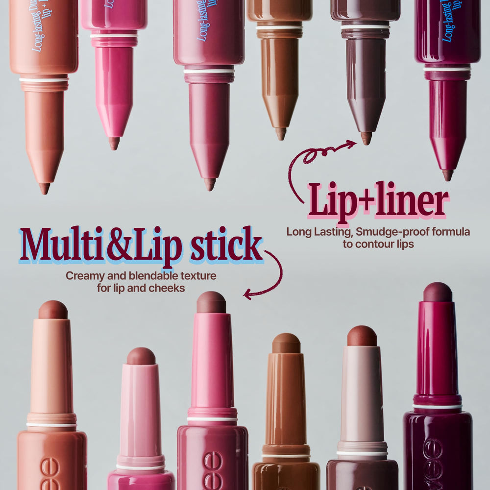 Fwee Double-ended stick simplifies makeup by lip lining and blending in one tool.