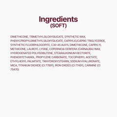 Fwee soft powder finish reduces heaviness while retaining color.