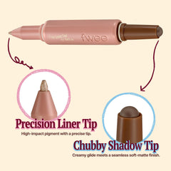 Fwee dual-ended precision tip image for sharp liner and wash of shade.