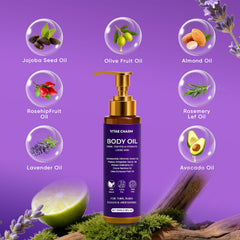 FWPTEI Vitae Charm bottle closeup highlights premium cold-pressed oils for skin nourishment