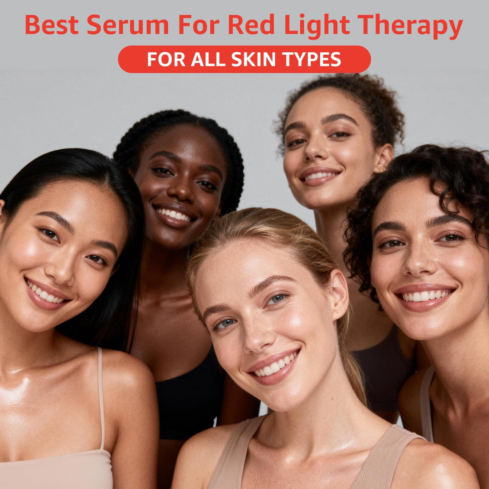 Radiant glow after application with rose-scented serum