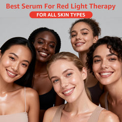 Radiant glow after application with rose-scented serum