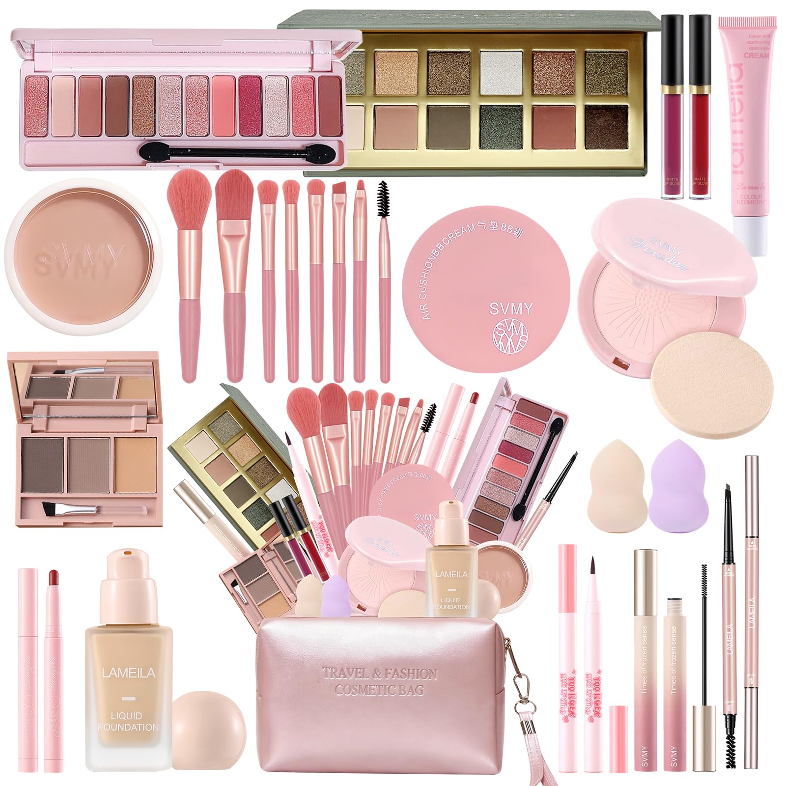 Fynqwor 25-piece makeup kit for a complete daily look
