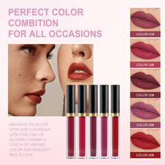Fynqwor lip gloss adds long-lasting shine and smooth texture.