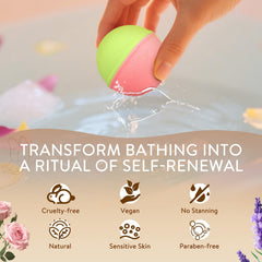 Fyo Tizmo grapefruit scented bath bomb with skin friendly oils