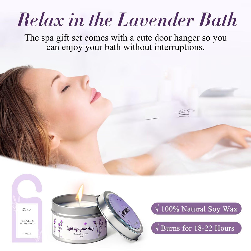 Fyroax bath salts provide a spa-like, tranquil bath experience with lavender aroma.
