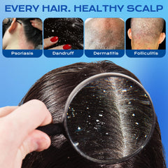 FYZMTL foamy lather demonstrates gentle cleansing for sensitive scalps.