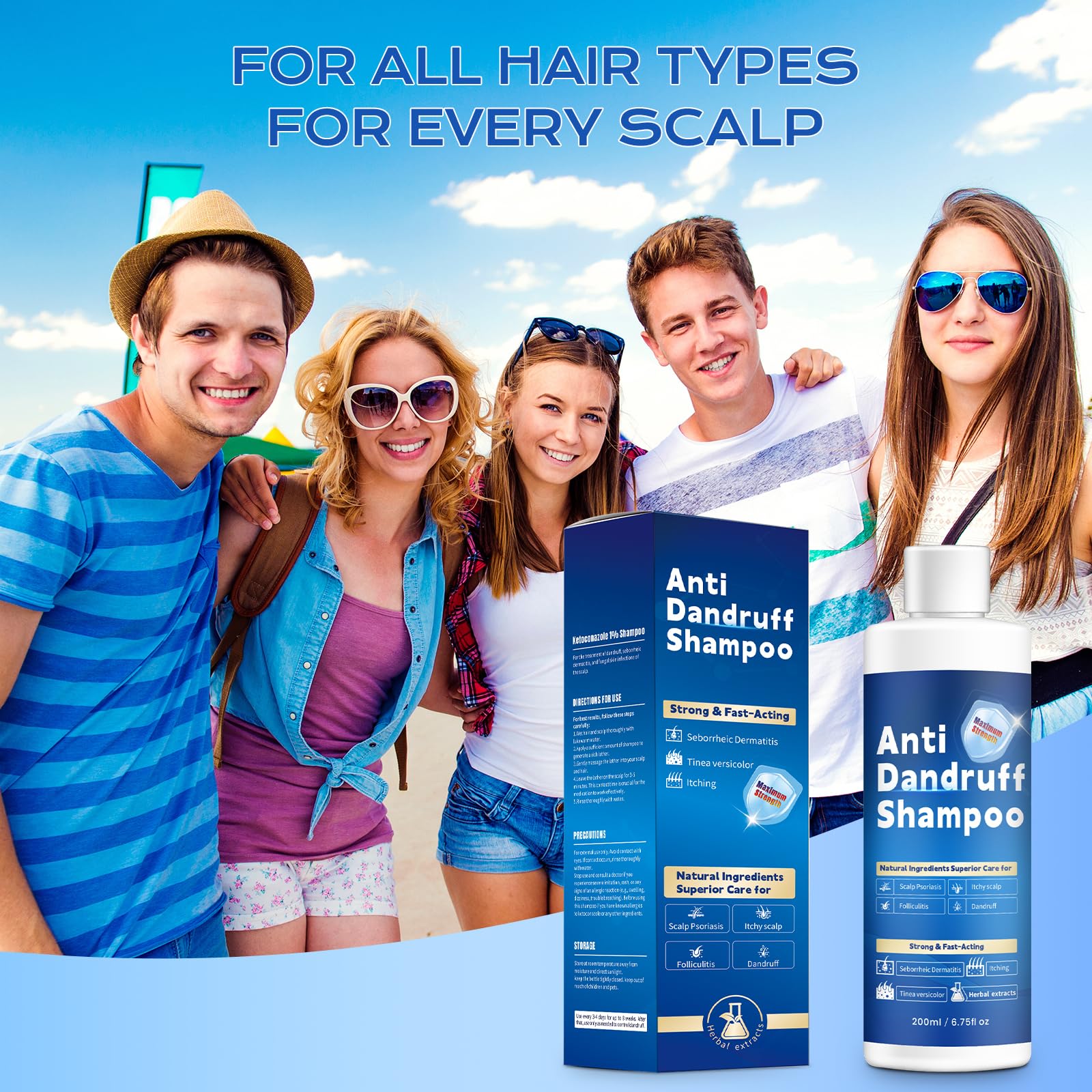 FYZMTL healthy scalp after use showing calm, less irritation.