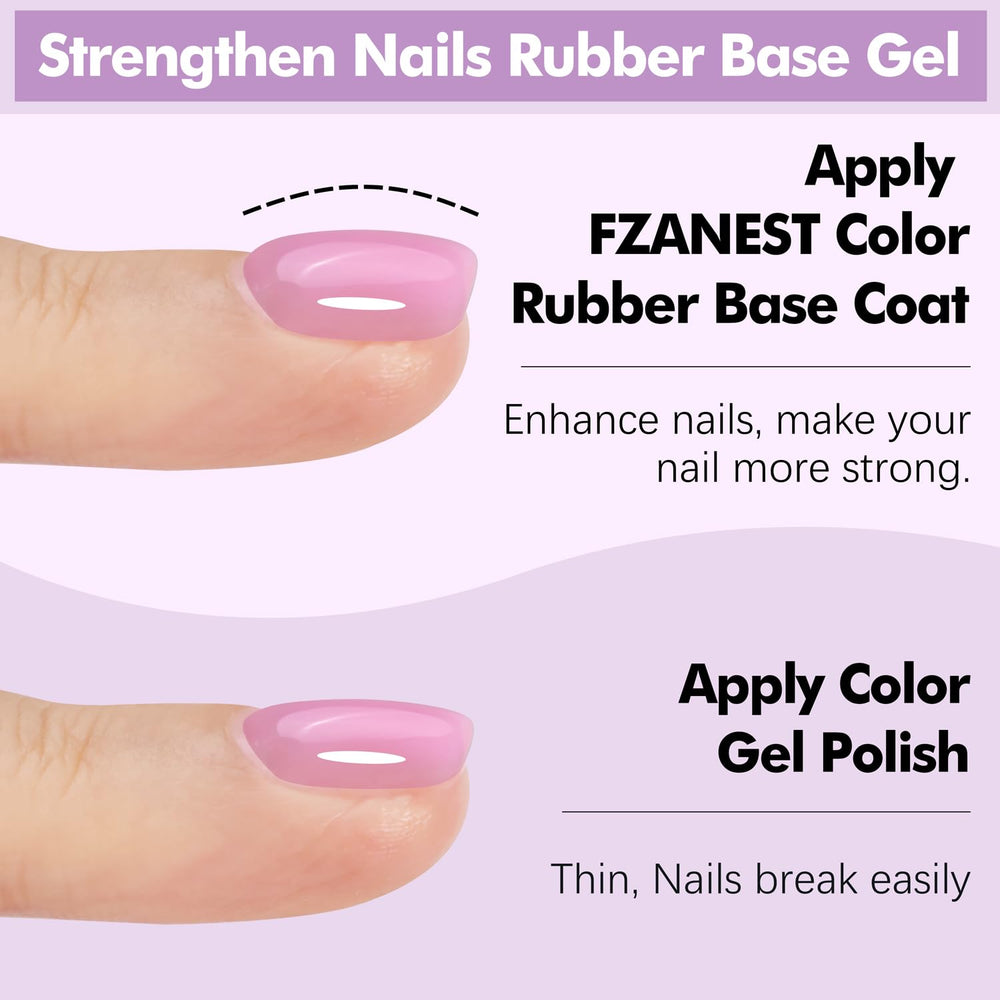 FZANEST Builder Gel self-leveling texture enables smooth nail extensions