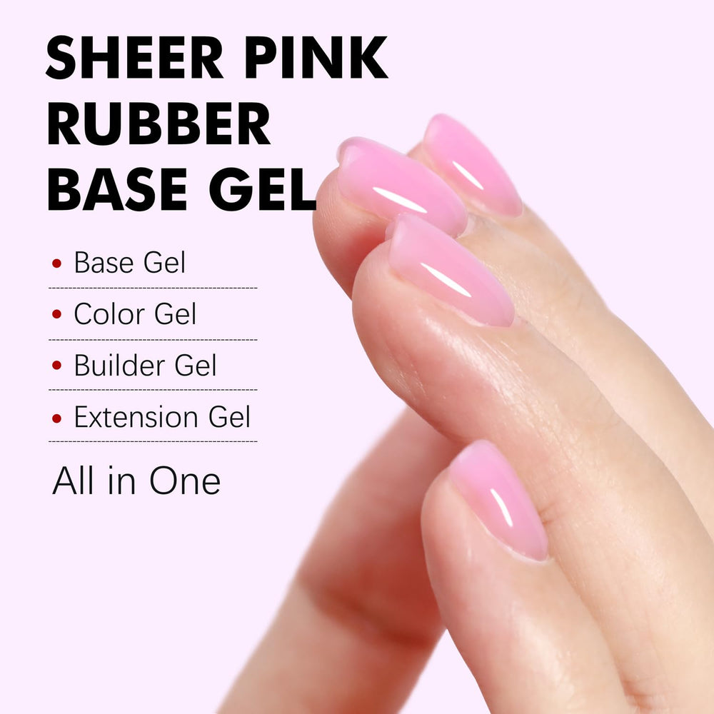 FZANEST Builder Gel sheer pink color for natural looking nails