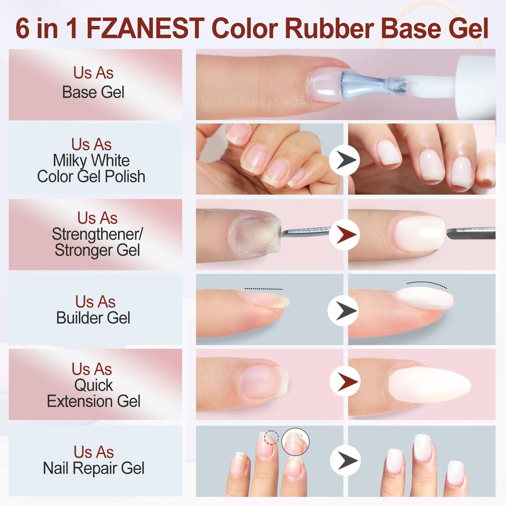 FZANEST nail extension gel in action for durable length and strength