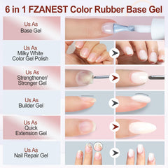 FZANEST nail extension gel in action for durable length and strength