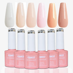 FZANEST rubber base builder gel kit bottle close-up for smooth nail foundations