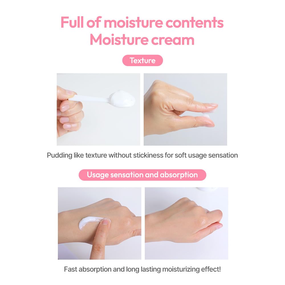 G9SKIN White In Moisture Cream for dry skin hydration—nourishing feel across body and face.