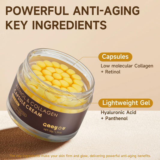 Gaayou cream spoon mixes capsules for precise ingredient release.