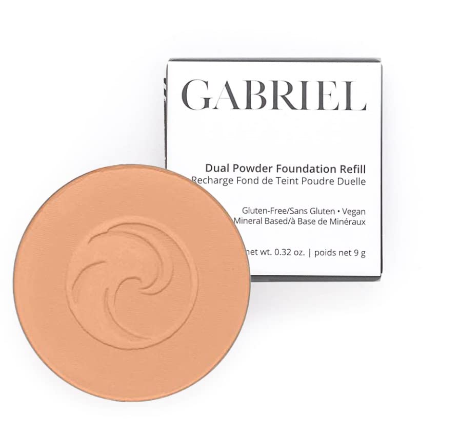 Gabriel Cosmetics pressed mineral powder olive refill for oil control and matte skin