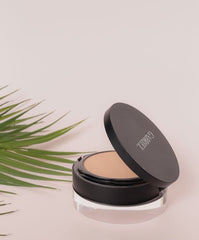 On-the-go touch-ups with travel-friendly compact and mirror