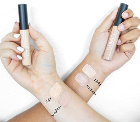 Gabriel Cosmetics Cream Concealer texture close-up highlights creamy, blendable formula and even tone