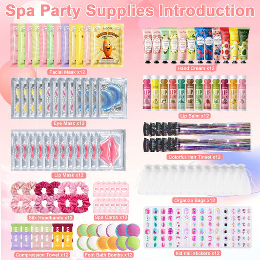 GADMLURY facial masks 12 pcs for refreshing, skin-friendly pampering.