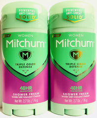Gafalr Mitchum Shower Fresh invisible solid stick for women provides long-lasting underarm protection.