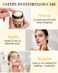 GAJUANR Cream texture close-up demonstrates fast absorption.