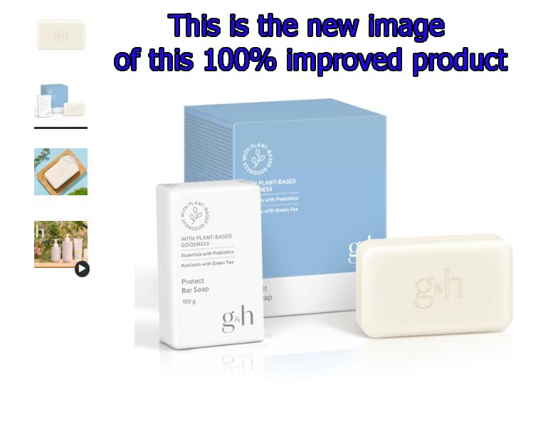 G&amp;H Protect Bar Soap two-bars pack highlights value and sulfate-free formula