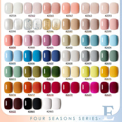 GAOY 42 Pcs Gel Nail Polish Kit glossy top coat delivers a high shine finish.
