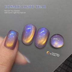 GAOY six-color holographic nail polish swatches for vibrant DIY manicure