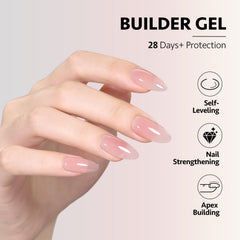 GAOY Nude Sheer nails deliver a subtle, natural-looking finish