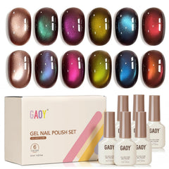 GAOY Aurora Shift green glitter gel polish for dynamic color shifts in nail art