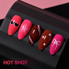 GAOY Brilliant neon pink color 6 with easy soak-off