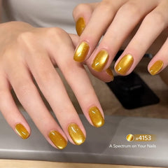 GAOY Cat Eye Gel Nail Polish with holographic shimmer for shifting shine