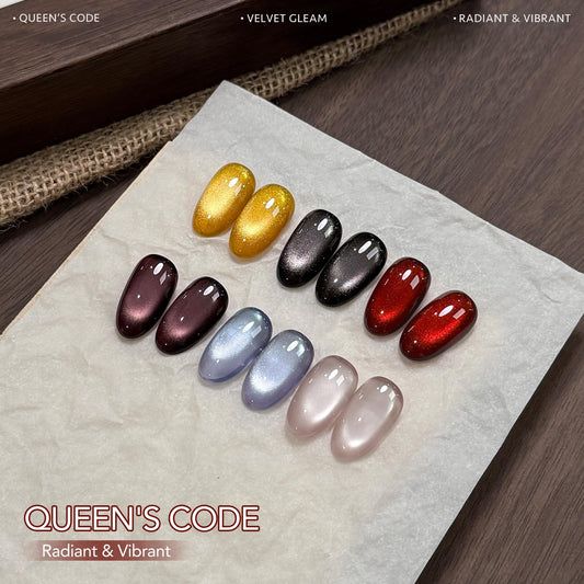 GAOY Cat Eye Gel Nail Polish in red glitter for bold magnetic finishes
