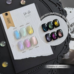 GAOY translucent cat eye finish close-up with multidimensional shine.