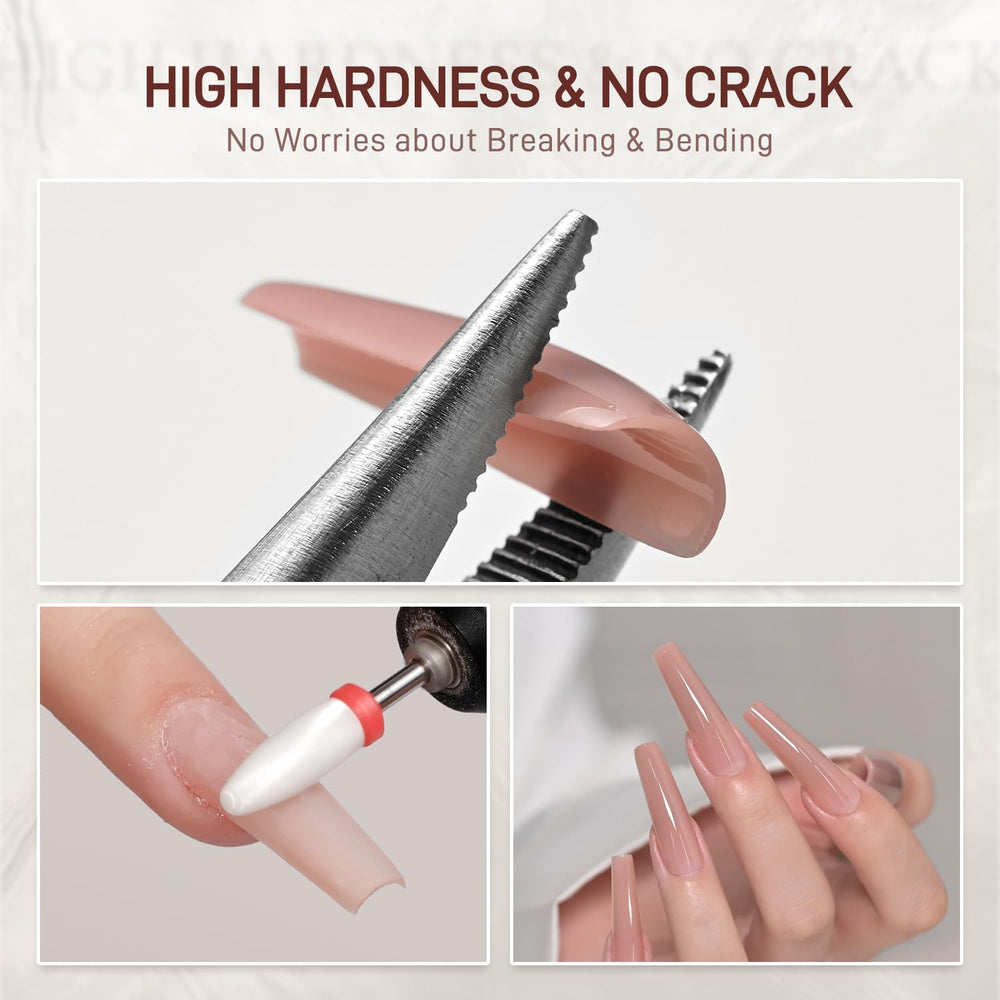 GAOY Crystal Poly Gel nail-extension application demonstrates quick at-home manicure.