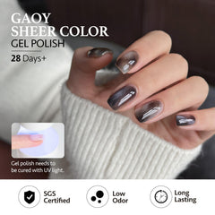 GAOY gel top coat finish delivers glossy, smooth results