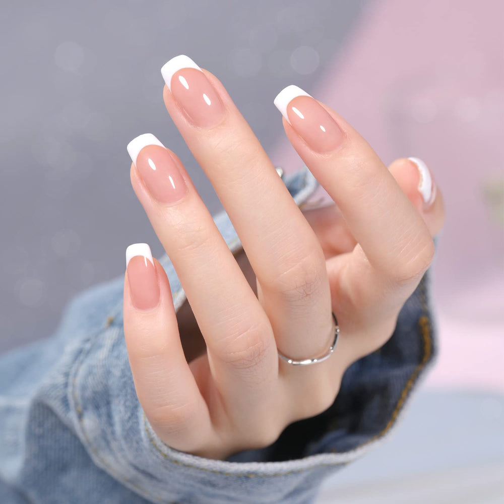 GAOY French Manicure Kit UV lamp 60s curing for quick polish setting.