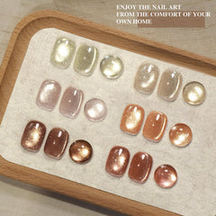 GAOY Glitter Cat Eye Set showing six colors for at‑home manicures.