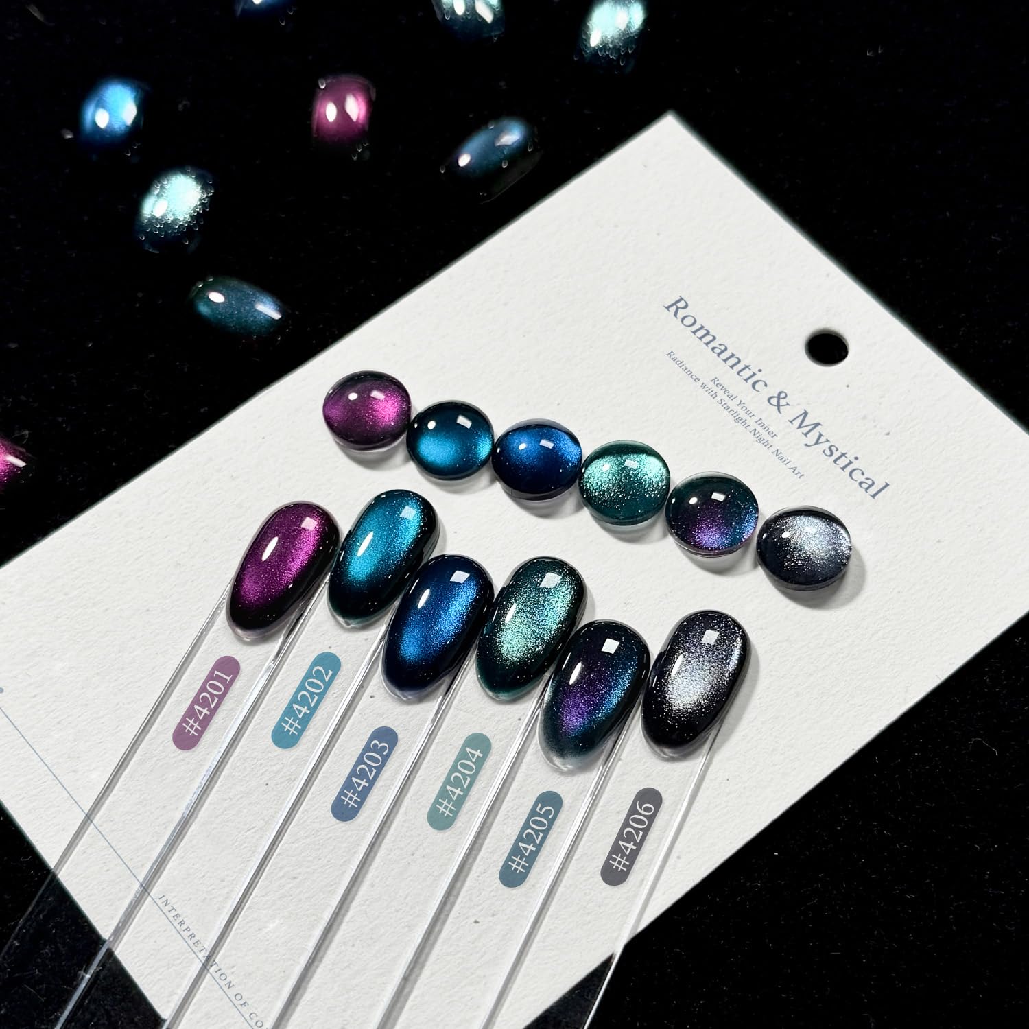 GAOY six-color gel set packaging for home manicure kit.