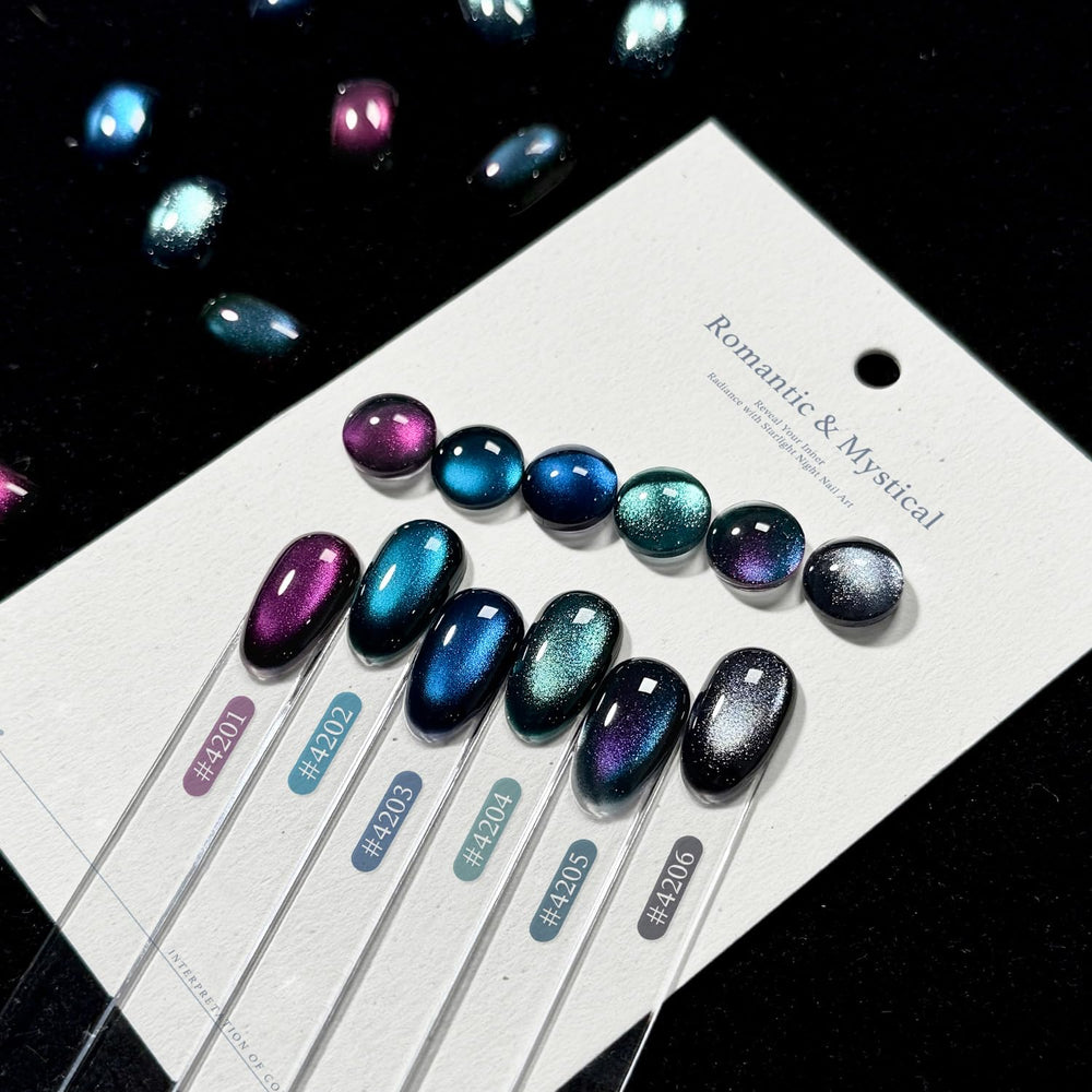 GAOY six-color gel set packaging for home manicure kit.