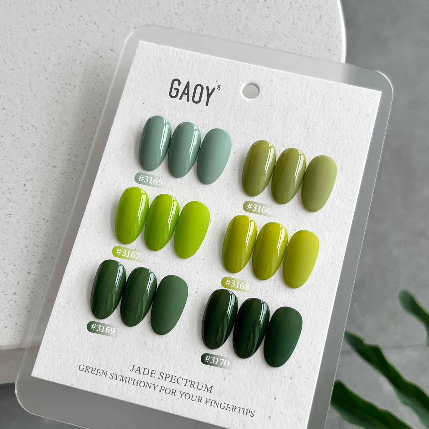GAOY manicure with gel top coat for long-lasting shine up to 4 weeks