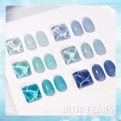 GAOY Jelly Blue bottle six-pack ensures versatile at home nail art experiments